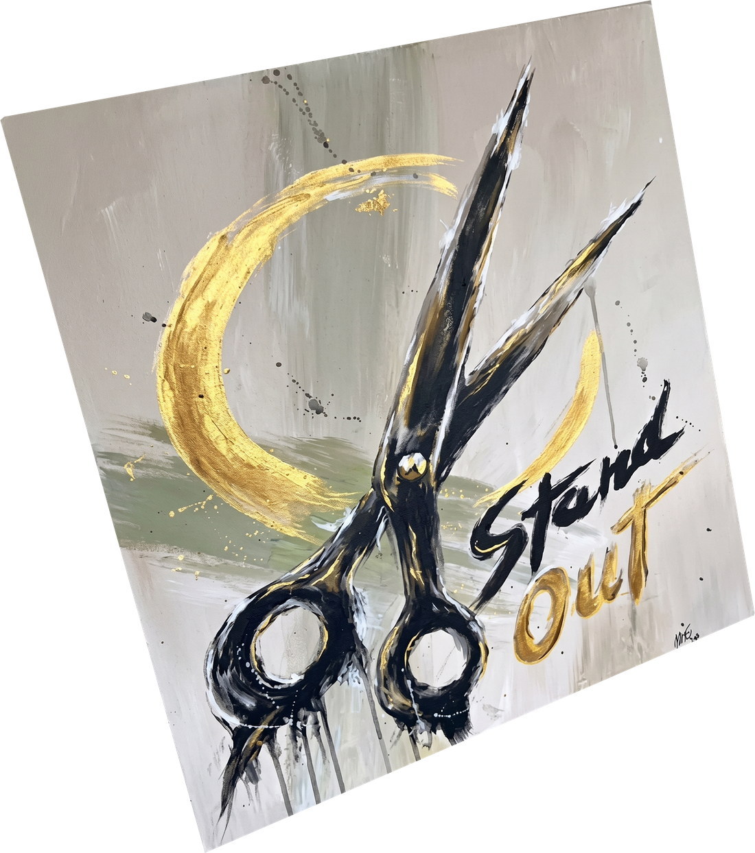 STAND:OUT のはさみのアートワーク